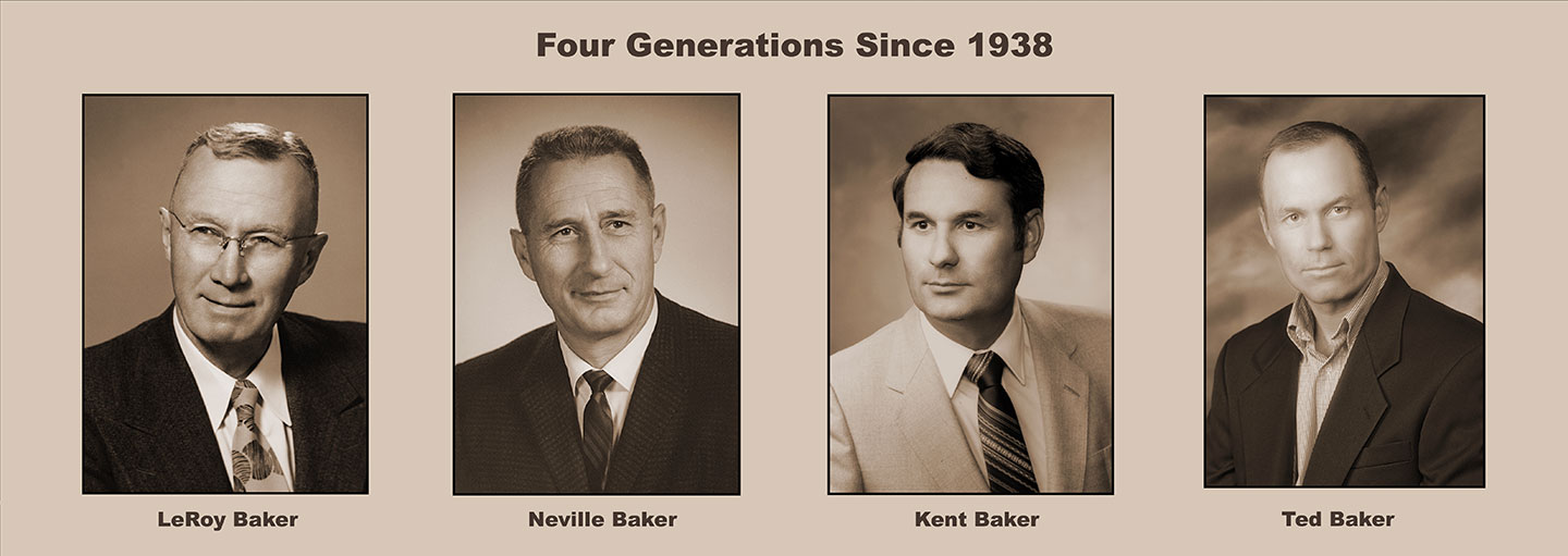 Four generations of the Baker family