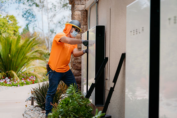 Home battery installation