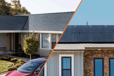 Simply put, the difference between a solar roof and solar panels is the relationship of whole (roof) to part (panel). Solar roofs are constructed with integrated materials that convert sunlight into electrical power, rather than placing panels on top. The integrated solar energy cells may be part of a building’s initial construction, or function as a later, post-construction upgrade. 