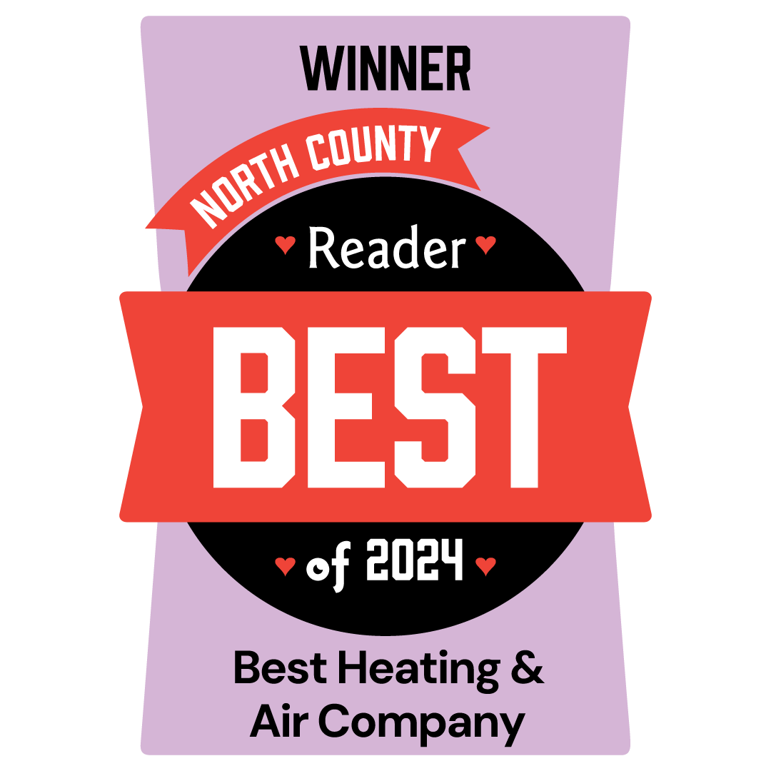 Baker Home Energy San Diego Reader's Best of North County Winner Best Heating & Air Company