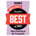 Baker Home Energy San Diego Reader's Best of North County Winner Best Heating & Air