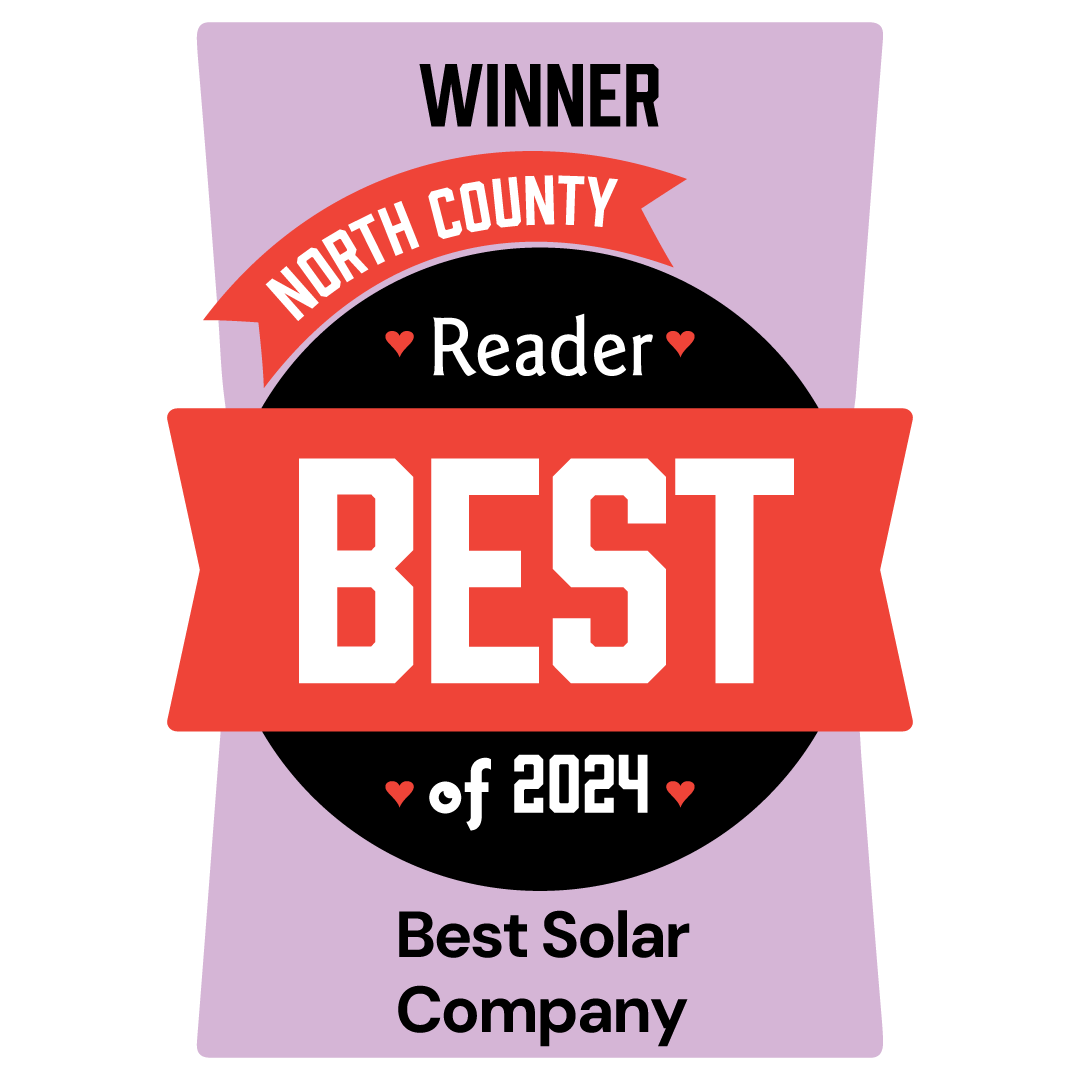 Baker Home Energy San Diego Reader's Best of North County Winner Best Solar