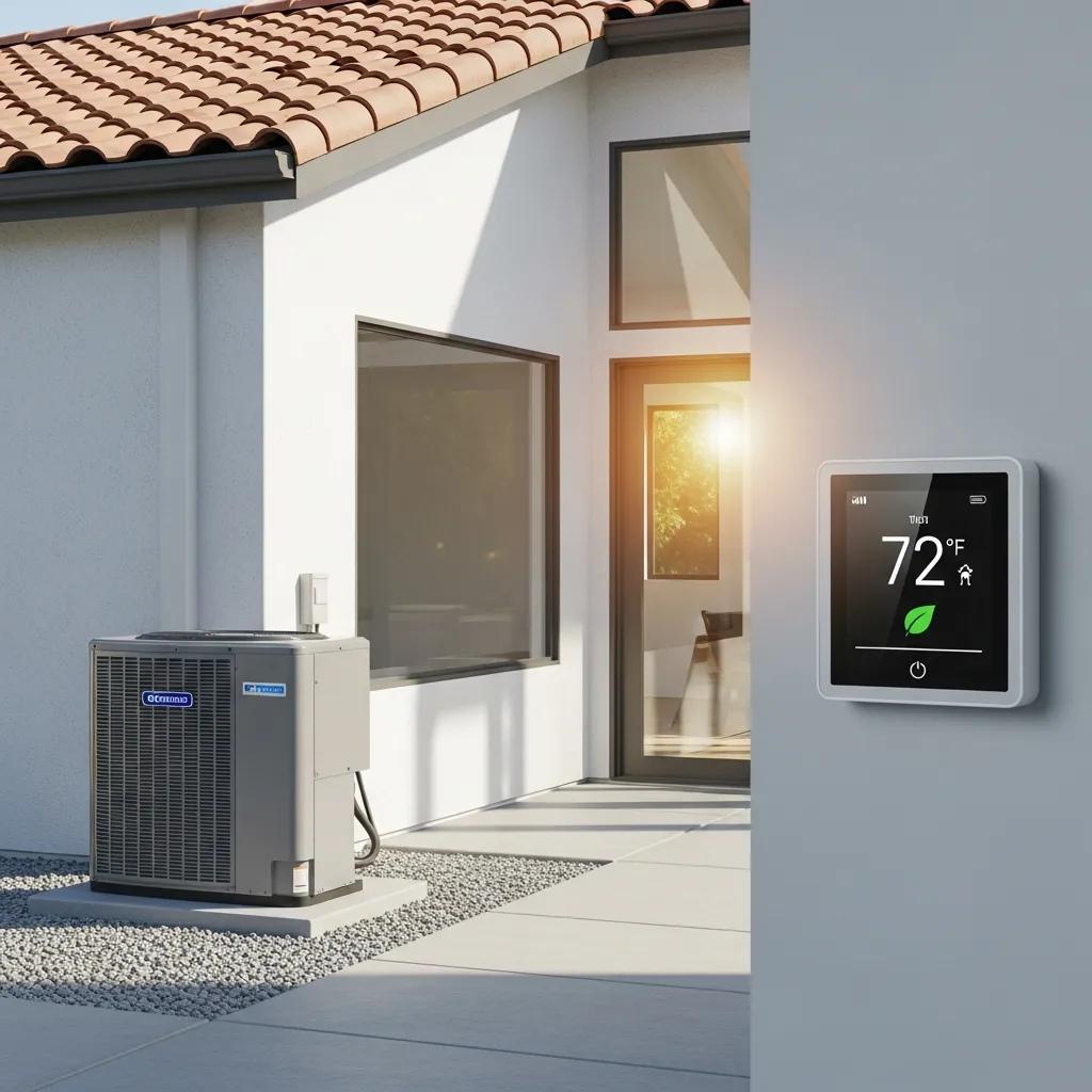 Modern, energy‑efficient HVAC equipment installed in a Southern California home