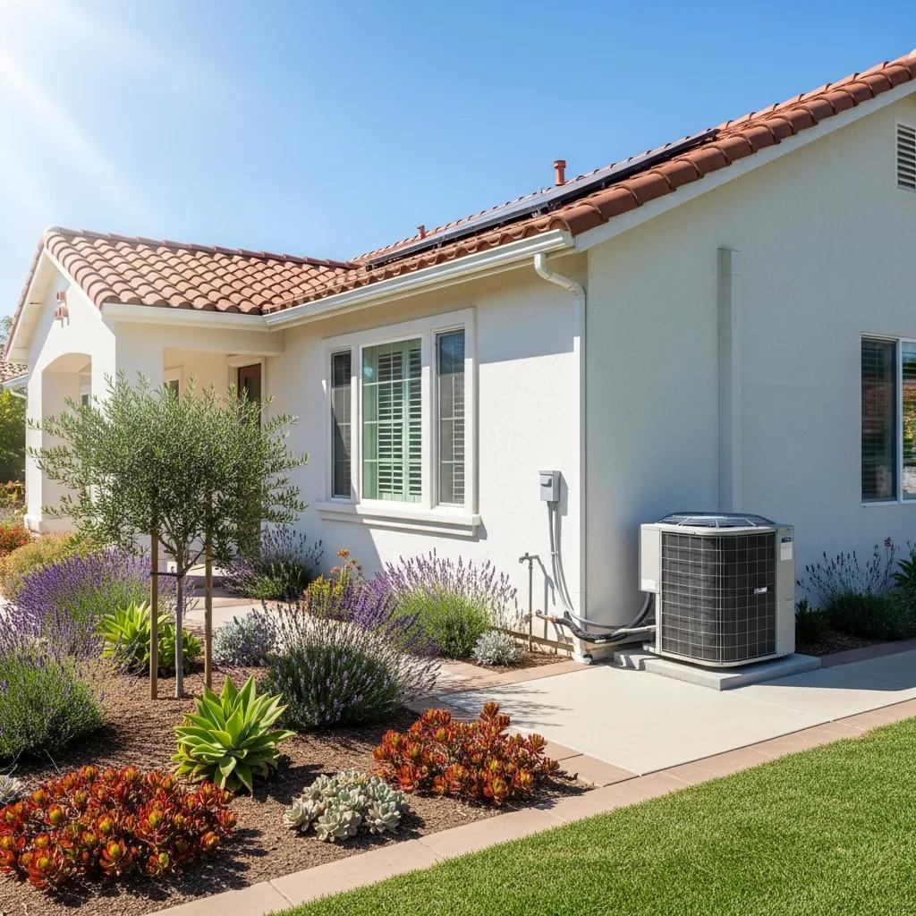 Southern California home with HVAC system, emphasizing comfort and maintenance