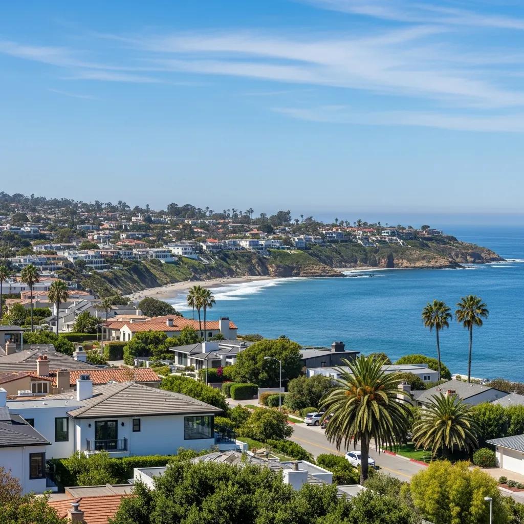 La Jolla coastal view emphasizing upscale homes and HVAC needs