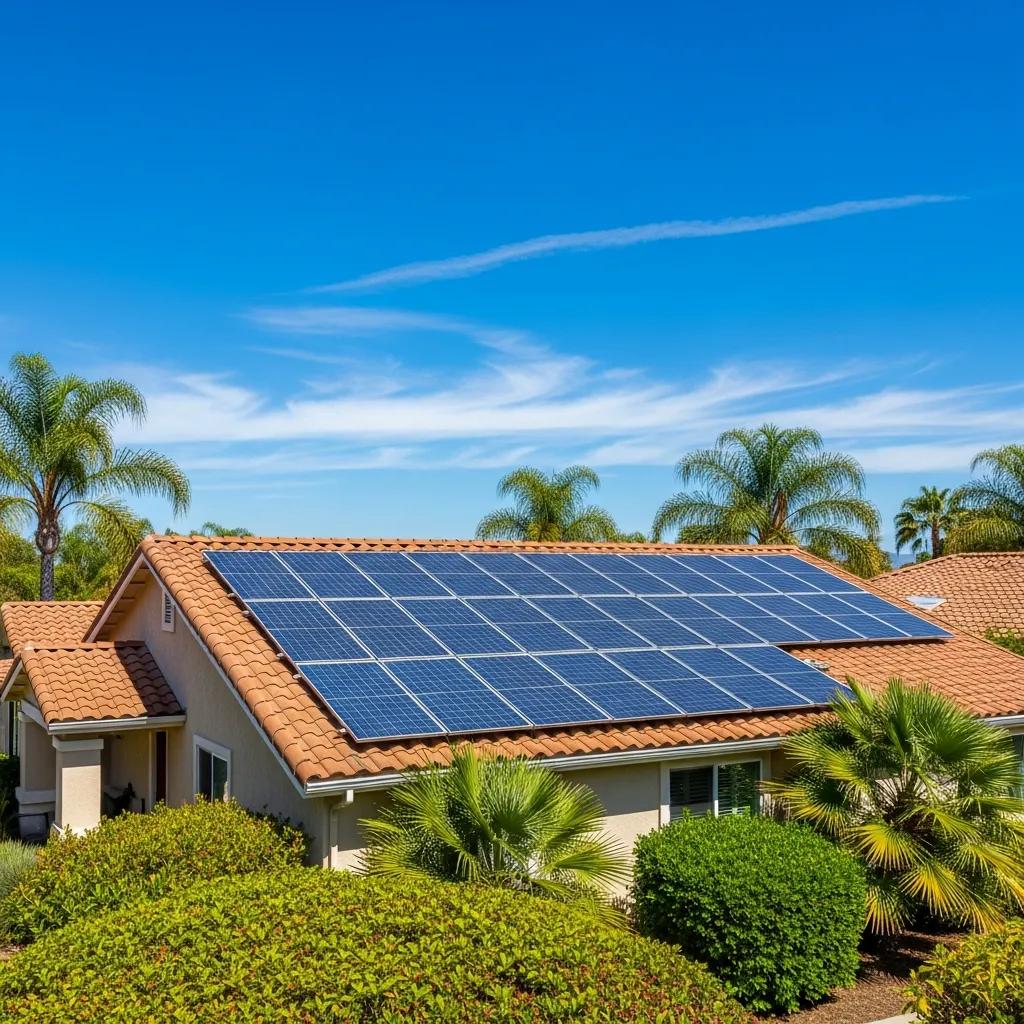 Residential solar panel installation in Temecula, CA, showcasing sustainable energy solutions