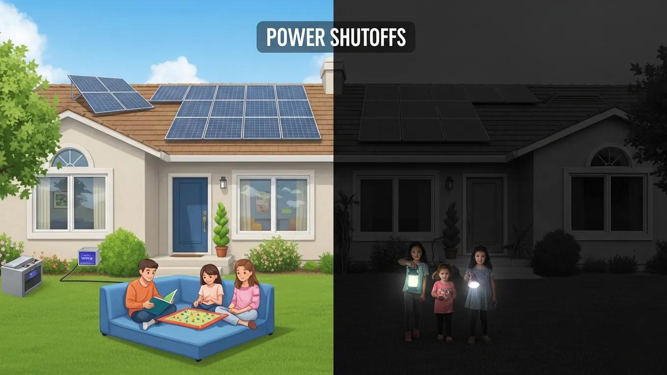 Impact of PSPS events on Southern California homes during power outages